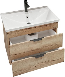 Grossman Тумба с раковиной Форта 70 подвесная дуб галифакс – фотография-2